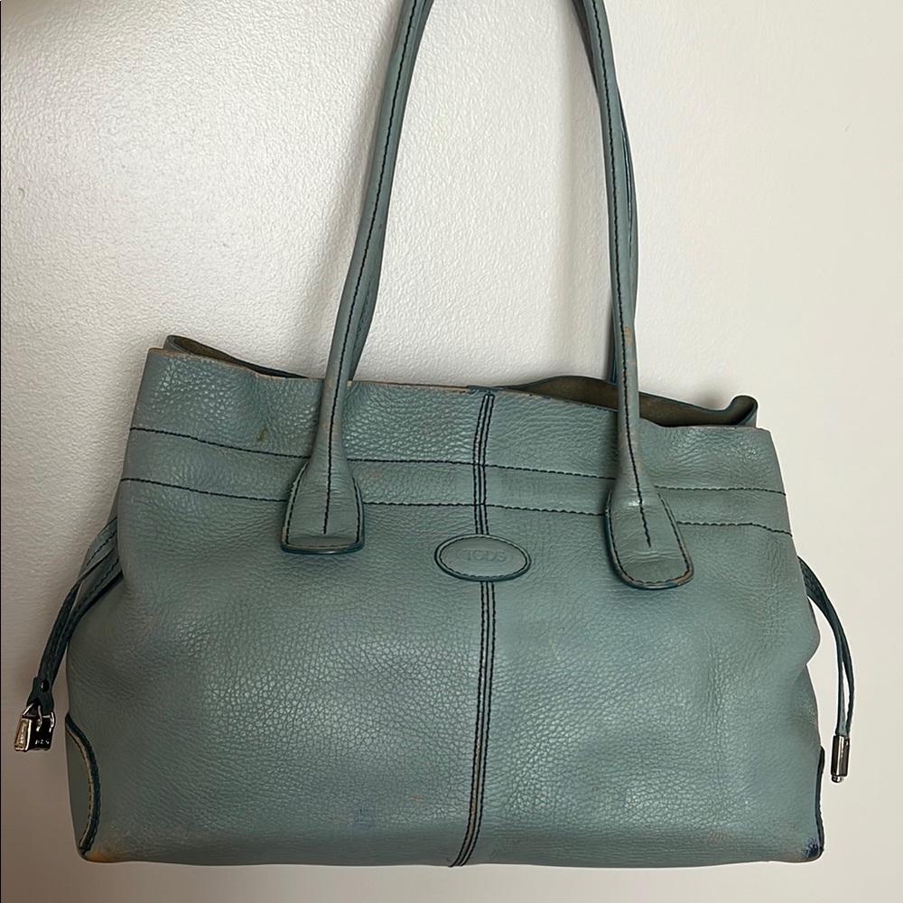 TOD’S 2005 Blue Leather D-Bag